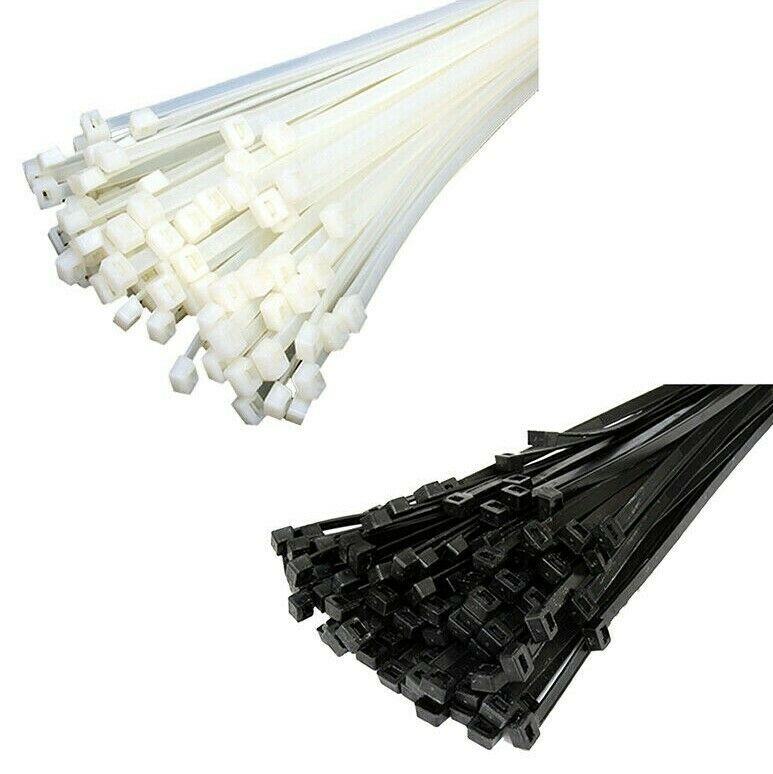Kabelbinder Schwarz Oder Weiß Verschiedene Größen U Mengen  Industriequalität
